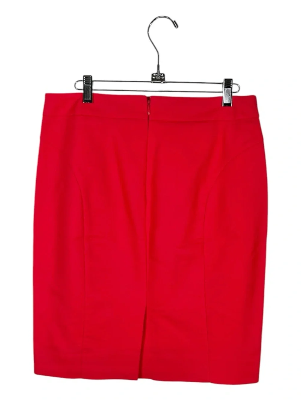 J.Crew Red The‎ Pencil Skirt 100% Cotton Size 6